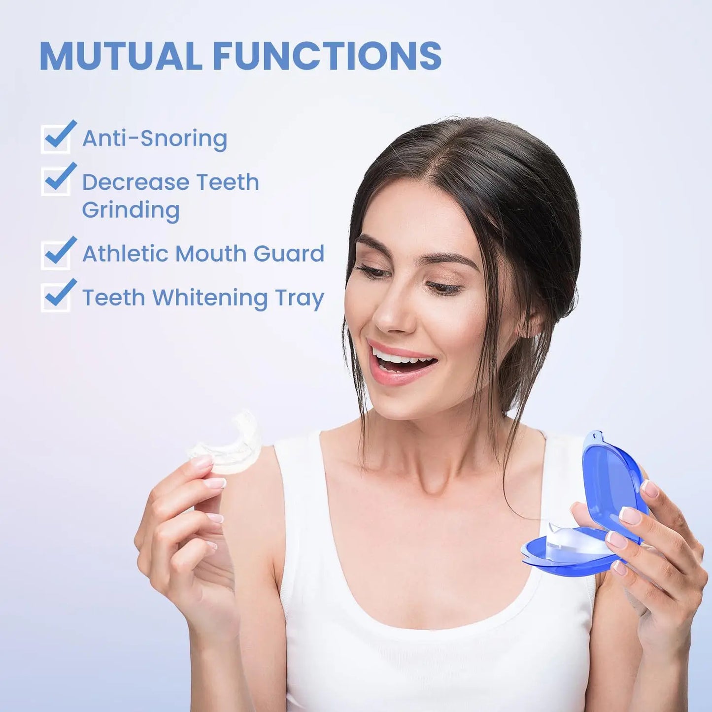 1Set Stop Snoring Anti Snore Mouthpiece Apnea Guard Bruxism Tray Sleeping Aid Mouthguard Anti Snore Sleep Adi Device Health Care