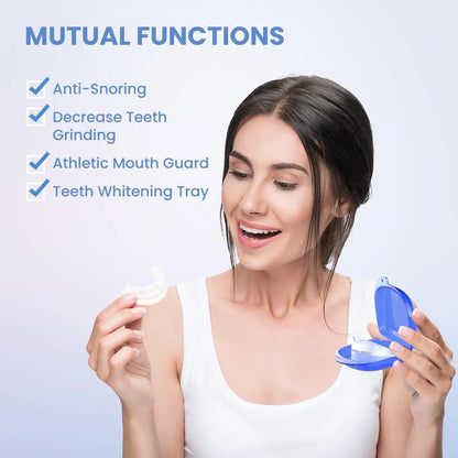 1Set Stop Snoring Anti Snore Mouthpiece Apnea Guard Bruxism Tray Sleeping Aid Mouthguard Anti Snore Sleep Adi Device Health Care