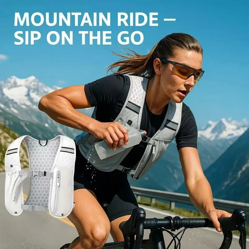 Lightweight Hydration Backpack for Outdoor Sports - Ergonomic Water Holder for Running, Cycling, Walking and Kayaking