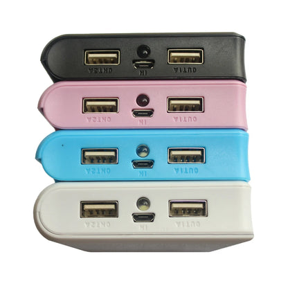 6*18650 Battery Charger Case Fast Charging DIY Portable Mini Power Bank Digital Display Box Mobile Power Supply With Night Light