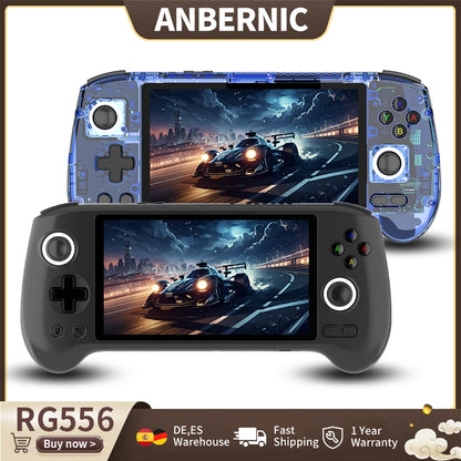 ANBERNIC RG556 Handheld Games Console 5.48'' AMOLED 1080*1920 Screen Android 5500mAh Portable Video Games Player AI Assistant