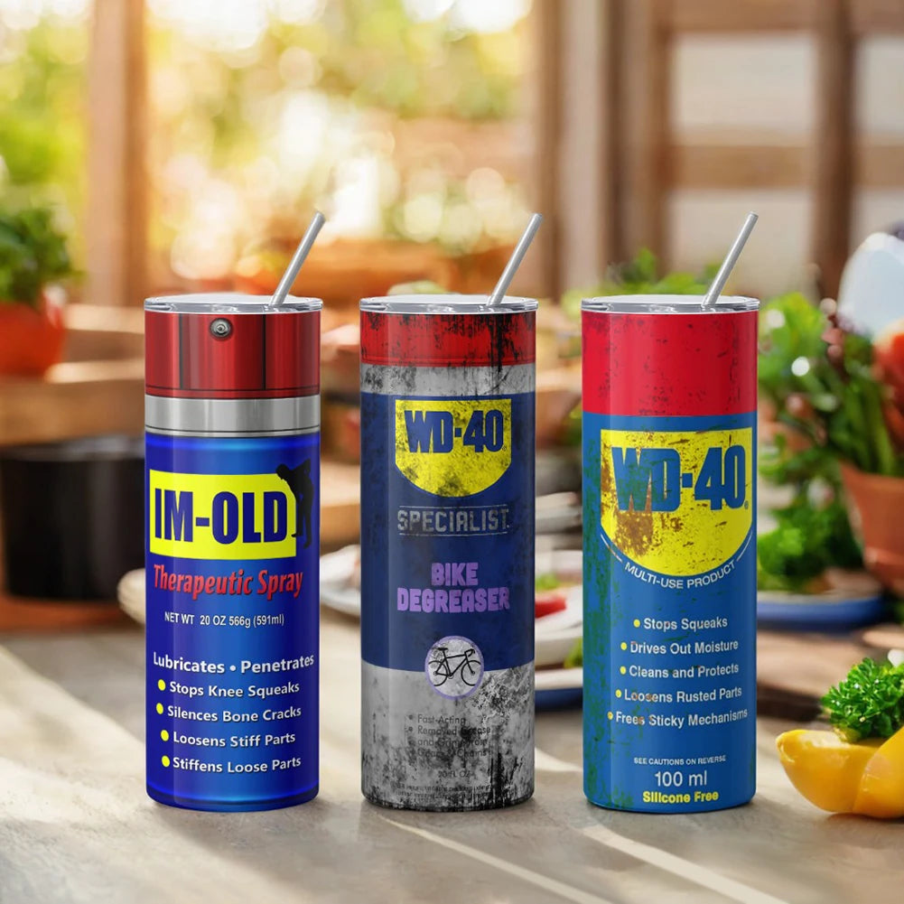 20oz Cups with Straw,Reusable Straw Cup for WD40 Dirty Pattern Thermos,Stainless Steel,Keep Cold,Ice Drinkware for Stanley Cup