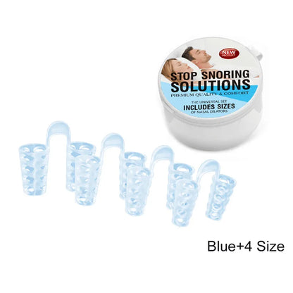 Anti Snoring Sleep Nose Clip Snore Stop Aid Nasal Dilators Device Congestion Aid No Strips Cones Sleeping Aid Device