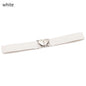 2022 Children Stretch Belts Girls Multicolor Adjustable Elastic Waist Belts with Heart Shape Buckle Waistband Accessories