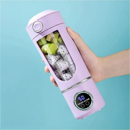 Stainless Steel Electric Blenders 700ml Juice Maker Blender 12 Leaves Strong BPA-free Smoothies/Ice Fruits/Nuts Blender Bottle