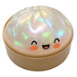 Glitter Slow Rising Dumpling Stress Relief Ball Steamed Bun Squishy Toy Stretchy Reusable Decompression Toy Office Travel Gift