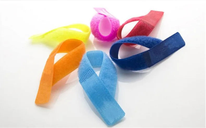 Reusable nylon Fastening luggage Ties with buckle 5cm*0.5M/1M back to  Hook and Loop fastening sticky tape straps