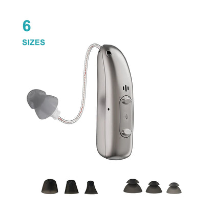 Self-Fitting OTC Hearing Aids, Mild to Moderate Hearing Loss,Bluetooth Hearing Aid with Invisible Fit Noise Support audifonos