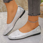 Spring and Autumn Elegant Round Toe Sexy Low Heel Casual Shoes Fashionable Best Selling New Comfortable Plus Size Women's Shoes
