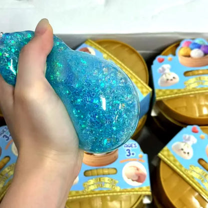 Colorful Glitter Dumpling Blind Box Squishy Relaxing Relieve Anxiety Antistress Enhance Happiness Rebound Squeeze Reliever Toy