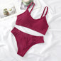 Women Push-Up Bra And Panties Set Wire Free Seamless Bra Sexy Lingerie High Waist Thongs Sports Brassiere Female Underwear Set