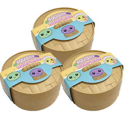 Dumpling Pressure Dumpling Squishies Cute Colorful Bun Toy Slow Rising Stress Relief Fidget Toy for Kids Adults Anti-Anxiety Toy