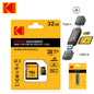 KODAK 100% Original Micro sd Card 16GB 32GB 64GB 128GB 256GB Microsd Memory Card Class10 SDXC U3 4K TF Card for Drone Phone