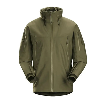 ARC LEAF GEN2 3 Layer Taped Seam Tactical Hard shell Jacket Men's Outdoor Waterproof Windproof Hooded Coat for Hiking Camping