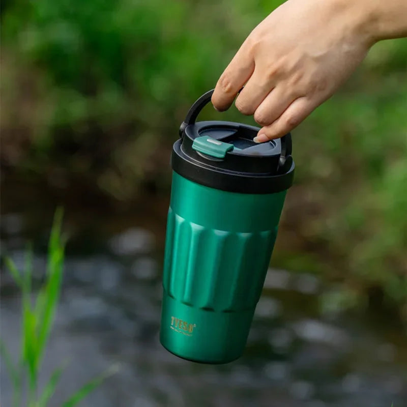 400ml/500ml TYESO Vacuum Flasks Thermoses Stainless Thermos Water Bottles Cup 304 Original Car Tumbler Cold and hot Coffee Mug