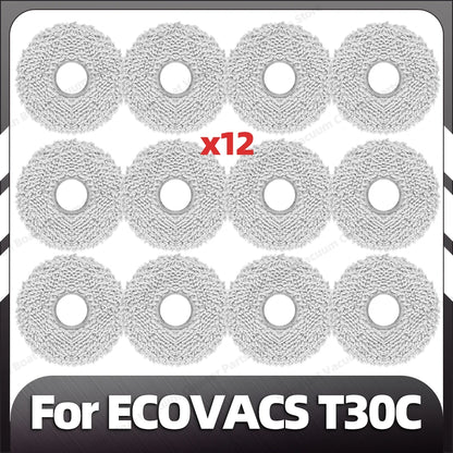 Compatible for ECOVACS T30C / T30C OMNI / T30C PRO OMNI Main Side Brush Filter Mop Pad Dust Bag Spare Parts Accessories