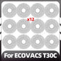 Compatible for ECOVACS T30C / T30C OMNI / T30C PRO OMNI Main Side Brush Filter Mop Pad Dust Bag Spare Parts Accessories