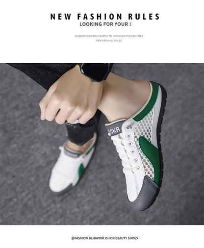 Brand protection  new men's lightweight non-slip breathable wear-resistant running sports fashion versatile casual shoes