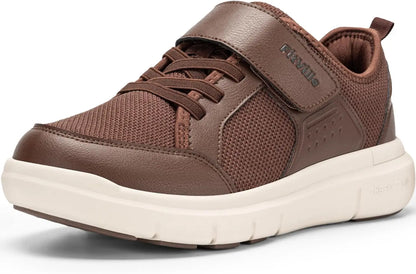 FitVille Wide Toe Box Diabetic Walking Shoes For Men Lightweight Non-Slip Breathable Casual Shoe For Swollen Feet Outdoor