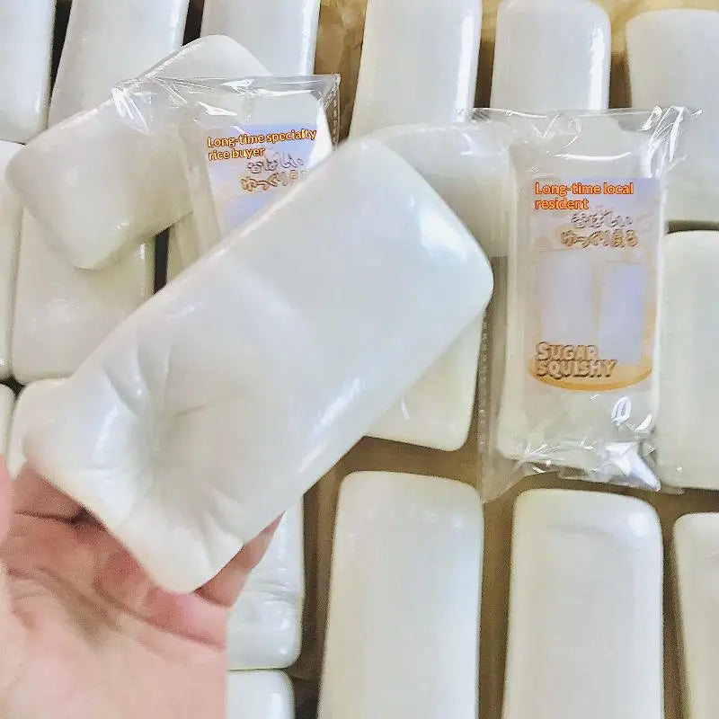 1Pcs Simulation Yogurt Cake Bread Squeeze Toy Rice Cake Slow Rebound Squishy Toy Stress Relief Squeeze Toy For Kids Adults