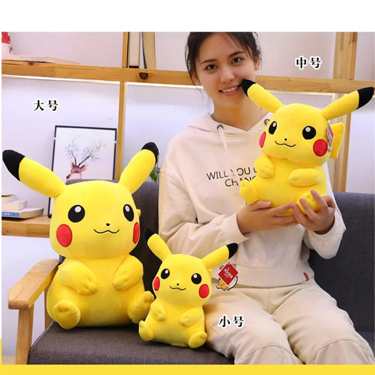 Pokemon Pikachu Plush Toy Cartoon & Cute Anime Children's Toy Stuffed Doll Valentine's Day Gift Home Decoration