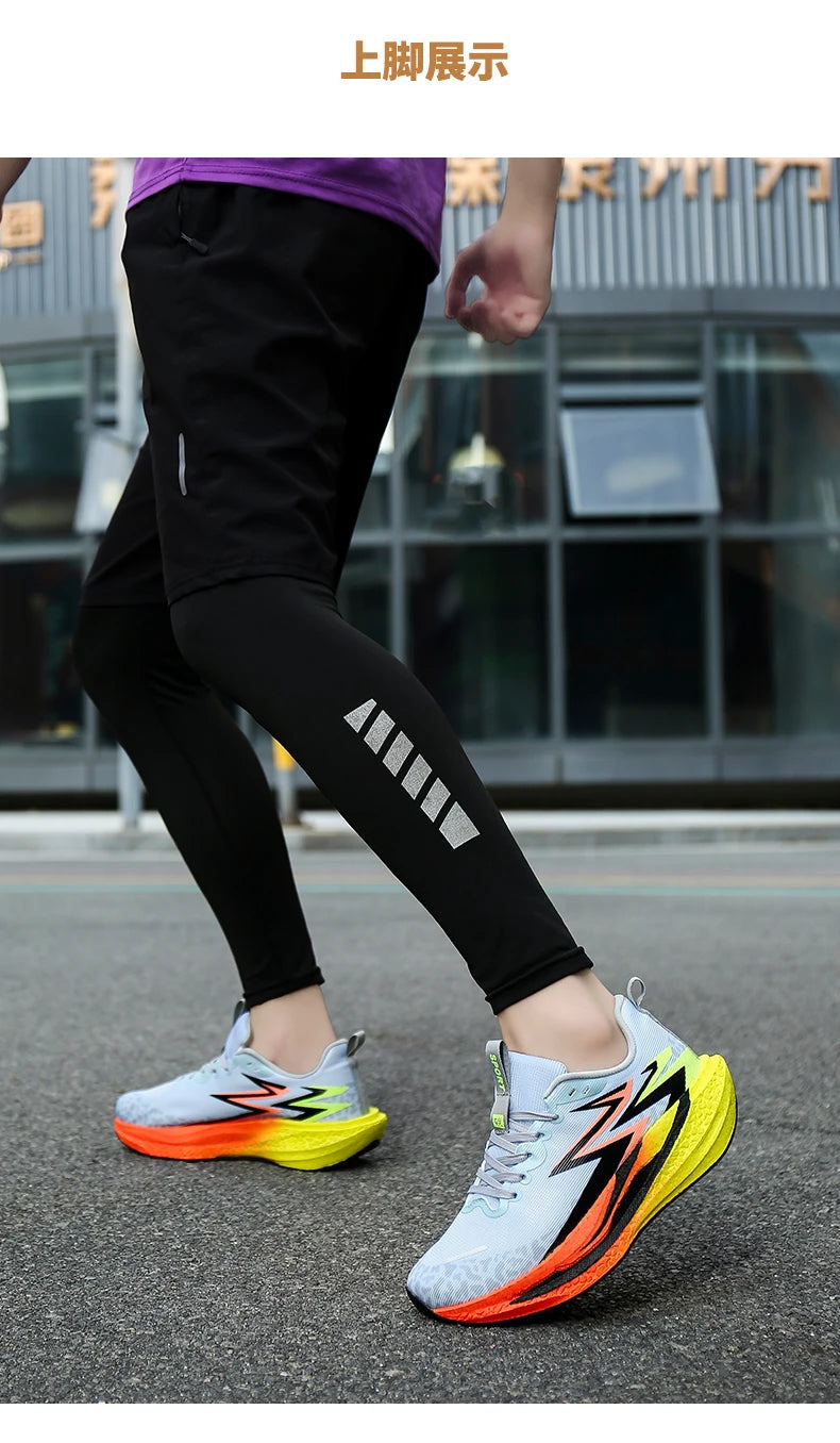 Professional Shock Absorb Sport Running Shoes Ultralight Anti Slip Sneakers For Men Women Workout Marathon Training Footwear