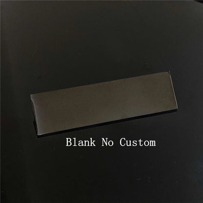 Stainless Steel Adhesive Mailbox Badge Sign Personalized in Hebrew Name ID Text Logo Double Sided Tape Magnet Door Mail Box