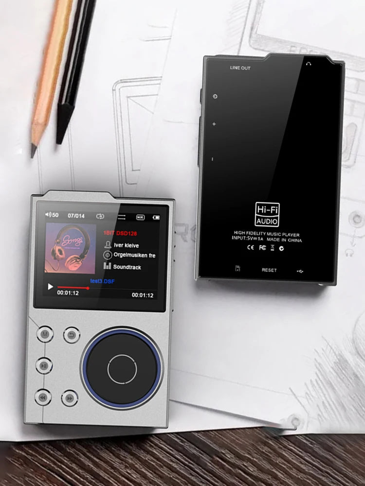 Hi-Fi Digital Audio MP3 Player Lossless DSD High Definition Portable MP3 Music Player Built-in 16GB Walkman Supports 20 Language