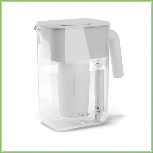12-Cup Water Filter Pitcher with 5-Stage Advanced Filtration – Reduces Lead, PFAS, Mercury & More