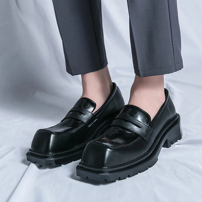 Men's Formal Shoes Fashionable Square Toe Loafers