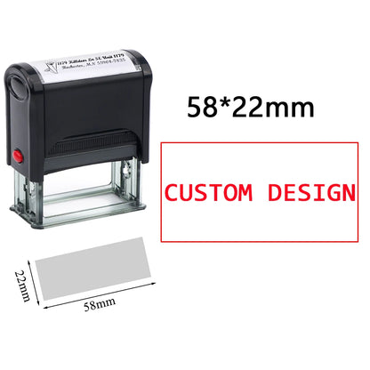 Custom Self-Inking Stamp DIY Rubber Stamp Kit Custom LOGO Personalized Self Inking Business Address Name Number Letter Printing