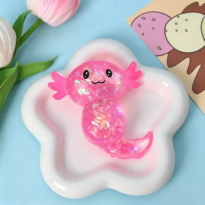 Colorful Salamander Maltose Fidgets Toys Squishy Malt Sugar Stretchy Axolotl Fun Squeeze Birthday Supplies Anti-Anxiety Gift   4