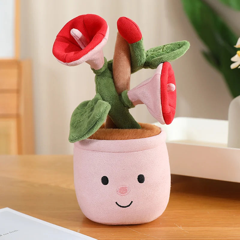 Green Plant Potted Plants Lily Flowers Strawberries Lotus Flowers Persimmons Morning Glory Ornament Soft Birthday Gifts Decor