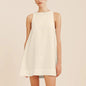 Classic Solid Color Cotton-Linen Women's Dress New Arrival Simple Sleeveless Tank Dress Casual Round-Neck Summer Dresses