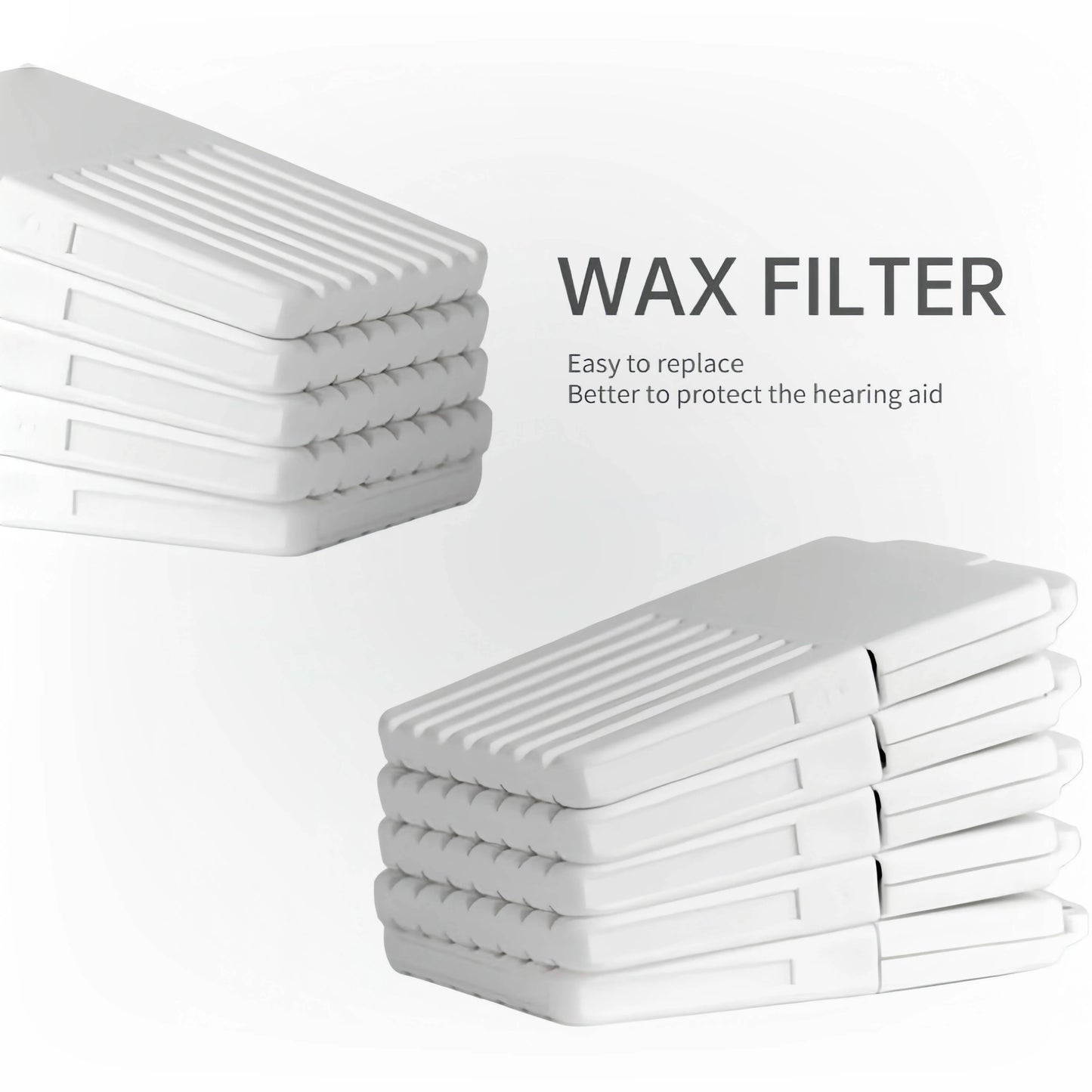 5 Packs/ 40pcs Wax Guard Filters Hearing Aid Accessories for Phonak, Resound, Widex and Unitron