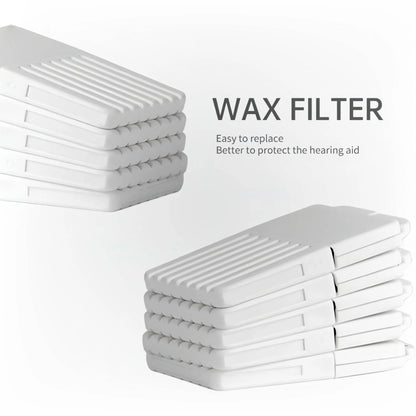 5 Packs/ 40pcs Wax Guard Filters Hearing Aid Accessories for Phonak, Resound, Widex and Unitron
