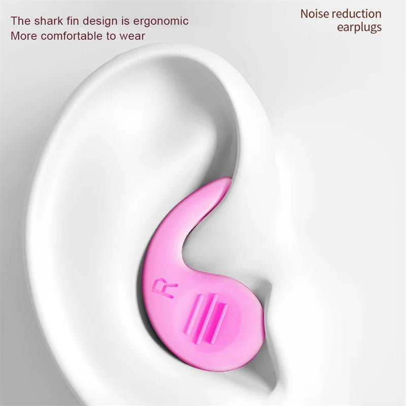 Soft Silicone Sleeping Ear Plugs Sound Insulation Ear Protection Earplugs Anti-Noise Plugs for Travel Silicone Noise Reduction