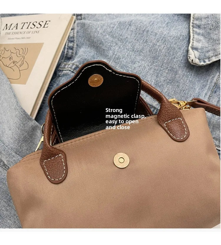 Retro Casual Fashion Ladies Shoulder Bag Stylish Trendy Crossbody Bag Quality Small Square Bag Urban Minimalist Style Polyest...