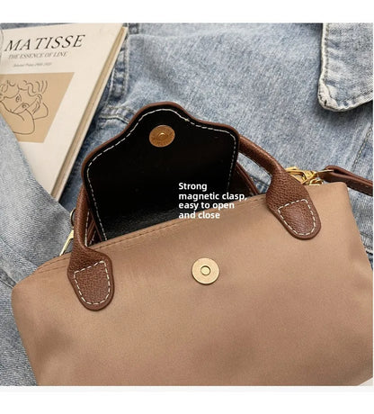 Retro Casual Fashion Ladies Shoulder Bag Stylish Trendy Crossbody Bag Quality Small Square Bag Urban Minimalist Style Polyest...