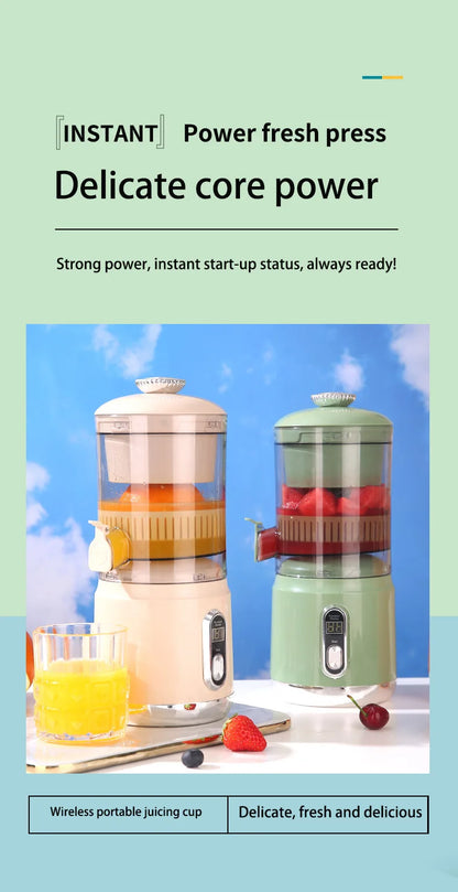 Portable Multifunctional Electric Orange Juice Maker Slag Juice Separation Small Home Appliance New Juicer Machine for Fresh Squ