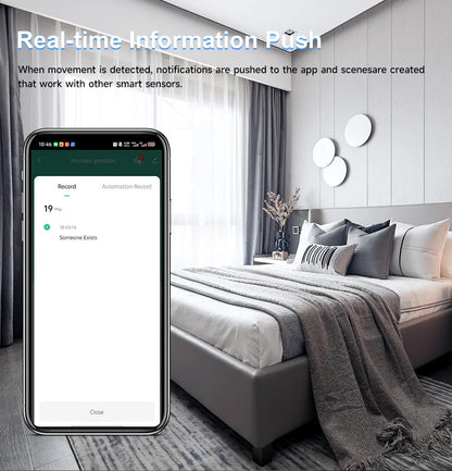 Tuya 10G Mmwave Human Motion Sensor Zigbee Smart Presence Detector Indoor Security Alarm System With App Control