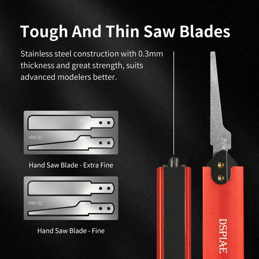 DSPIAE AT-HW Aluminium Hands Saw Military Model Making Tool Assembly Retrofit Gundam Hobby DIY