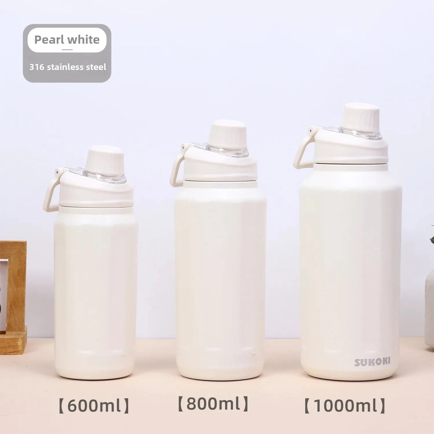 Large Capacity Portable Outdoor Sports Stainless Steel 316 Insulated Water Bottle Handheld Water Jug for Men from Mainland China