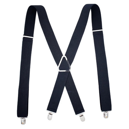 Solid Color Elastic Polyester Suspenders Braces Men Women Black Red Adjustable Straps For Wedding Suit Skirt Accessories Gifts