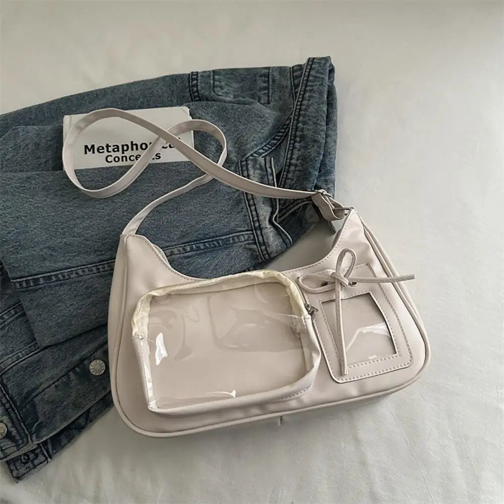 Crossbody Pain Bagzippered Bag Kawaii Bag Girl 2025 Korean Ita Bag Female Japanese Designer Preppy Handbag Shoulder Bag Pain Bag