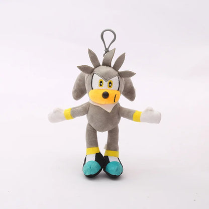 New Super Sonic Cartoon Plush Toy Shadow Amy Knuckle Tail Plush Keychain Toy Hedgehog Anime Soft Padded Doll Kids Fun Fan Gifts