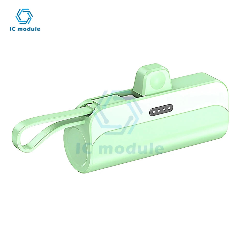 Welding-free 1-cell 21700 Mini Battery Power Bank Case 18650 Battery Box DIY Mobile Power Supply Box kit Suitable for IOS/Type-C