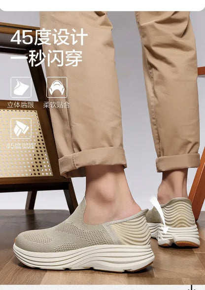 2026 New Slip On Walking Shoes Men Breathable Soft Sole Comfortable Casual Sneakers
