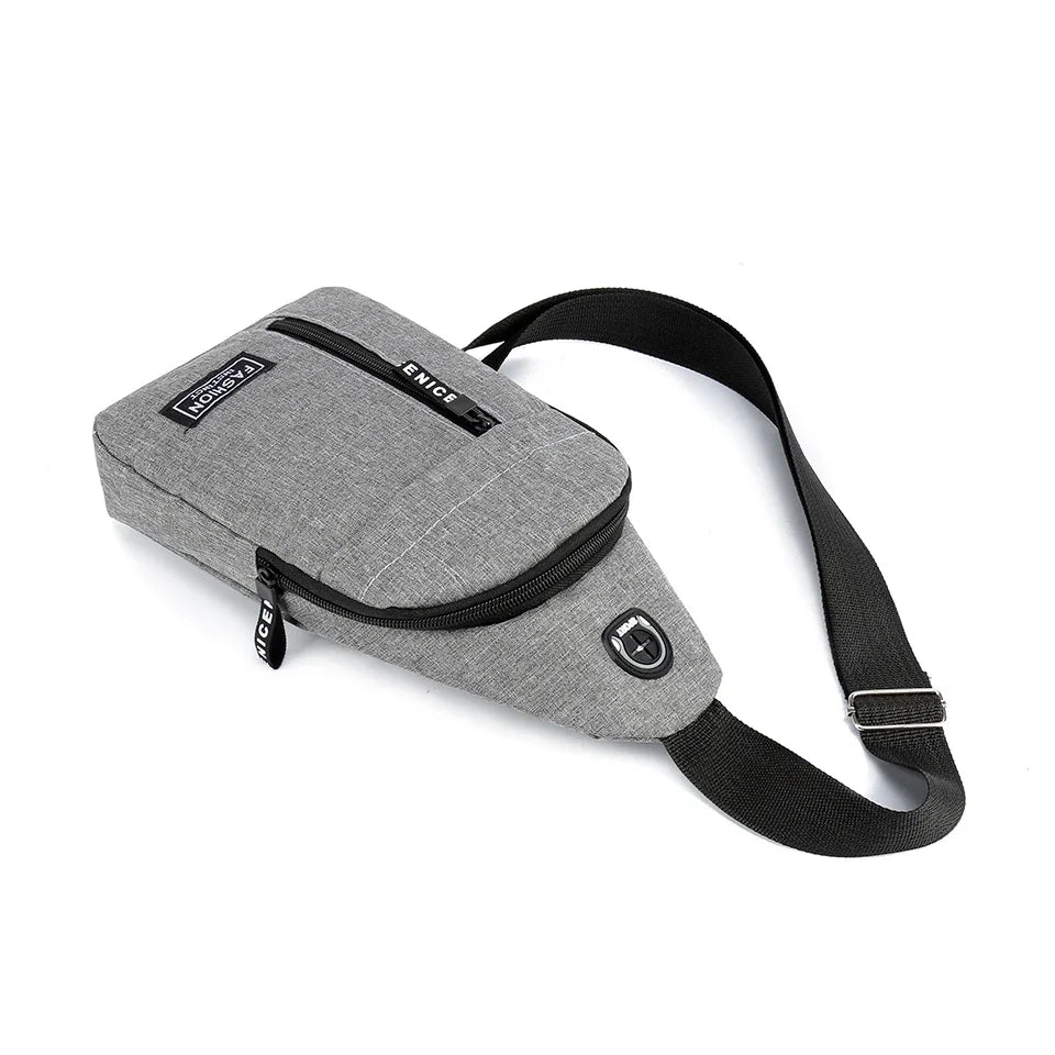 Men's Crossbody Bag Single Shoulder New Trend Chest Bag Fashionable and Portable Men Shoulder Bag