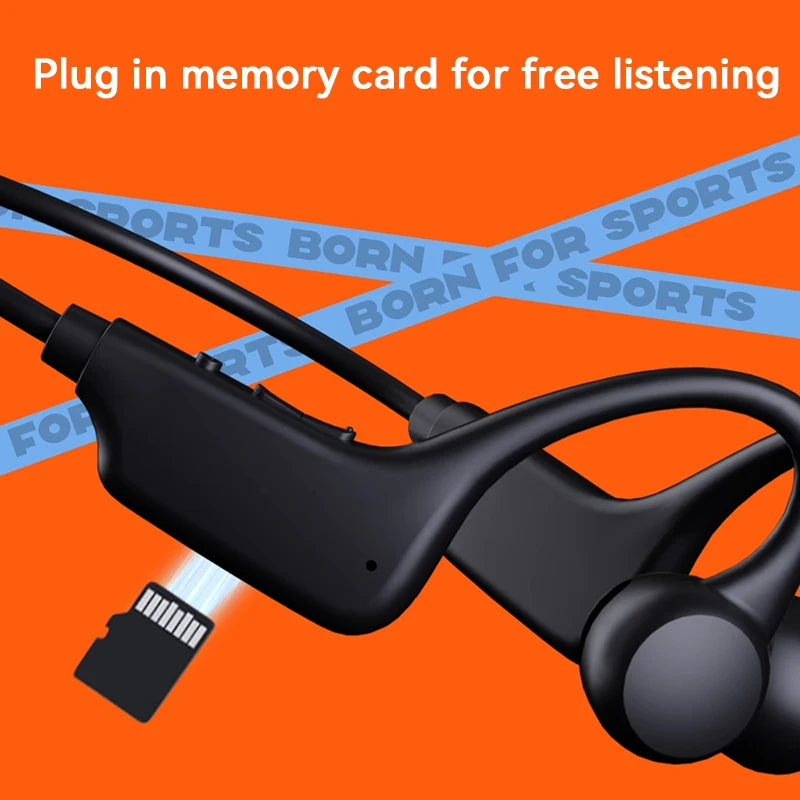 Bone Conduction Headphones IPX8 Waterproof MP3 32GB Bluetooth 5.4 Sports Headphones with Mic for Swimming Running Fitness 2026